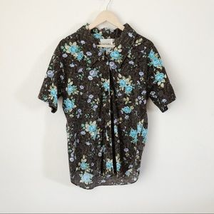 Vintage Men’s Floral Paisley Button Up